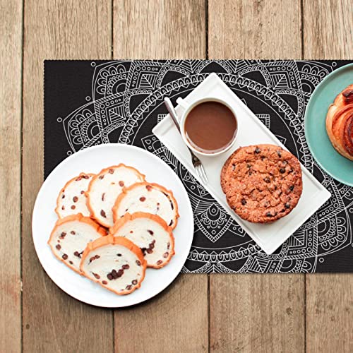 Set de table pour table à manger style bohème chic lot de 6 Mandala - 7