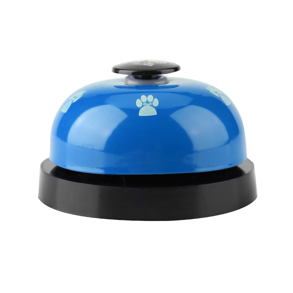 Campane di addestramento dell'animale Domestico, Ferro Robusto Resistente Durevole Simpatico Cartone Animato Campana del Cane Cucciolo di Cane Campane di addestramento vasino Doggy(Blu)