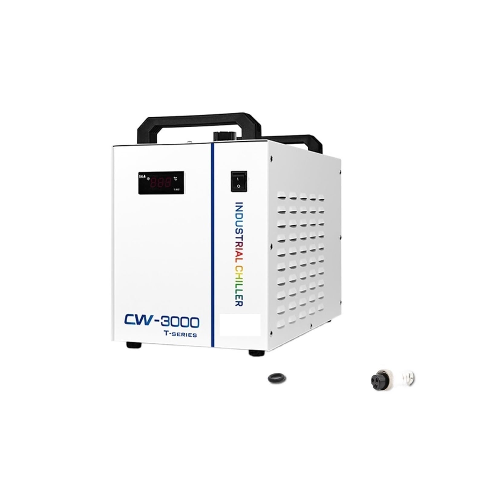 S & A CW3000 Przemysłowy agregat wody lodowej do chłodzenia maszyny do grawerowania CO2, chłodzenie routera CNC Wrzeciono chłodzone wodą(Pagoda 10mm,CW3000 DG(110))