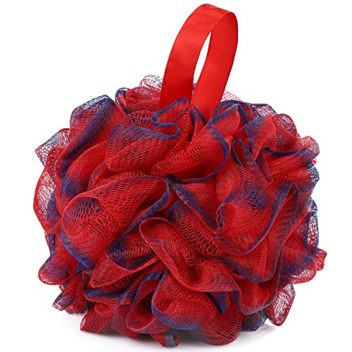 Pack of 5 Bath Loofahs 60g Bath Exfoliating Sponge Shower Pouf Body Scrubber Mesh Pouf for Exfoliate Cleanse and Soothe Skin