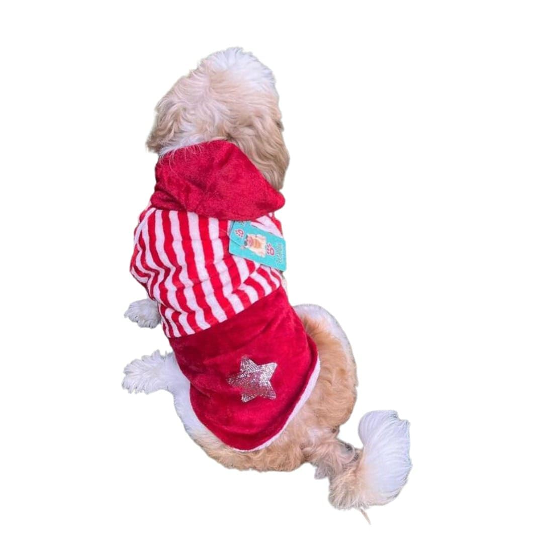 PetaHouse Dog Hoodies - Puppy Soft Warm Hoodie Winter Hooded Clothes for Small Medium Large Dogs - Puppy Clothing for Cold Weather - Winter Dog Outfits - Comfortable Hoodie- Red - Size 20 (B0CNF16YZW) Amazon Price History, Amazon Price Tracker