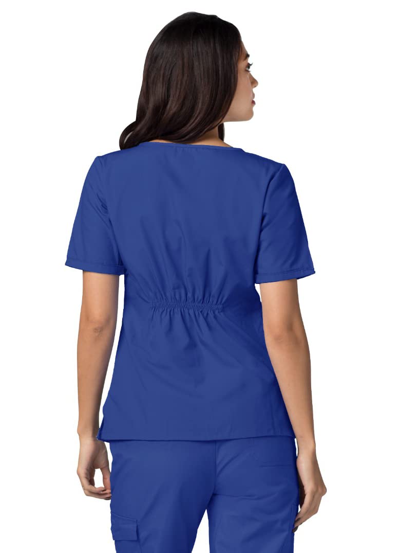 Adar Uniformes médicos - Casaca médica para Mujer con Cuello en v - 628 - Royal Blue - XXS