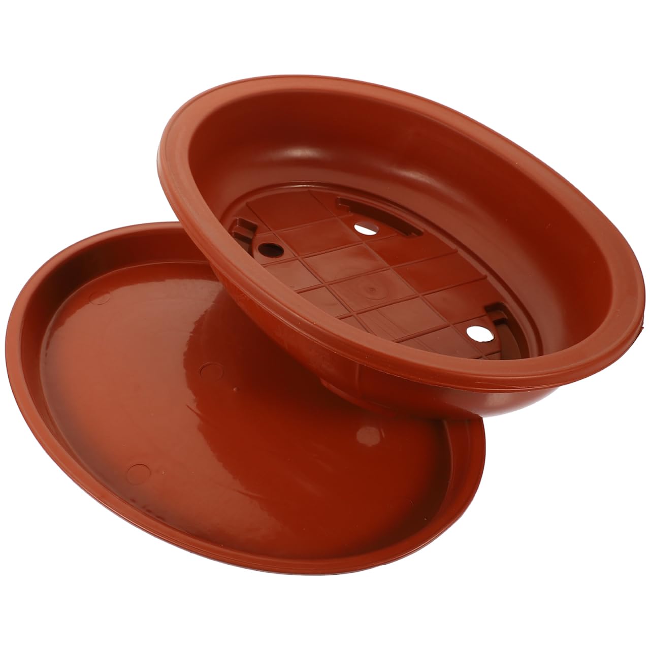 Mikikit Maceta para Bonsái de Plástico Duradera de Grande para y para Interior y Exterior Incluye Bandeja de Drenaje