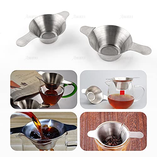 AUEAR 2-Pack Stainless Steel Mini Strainer