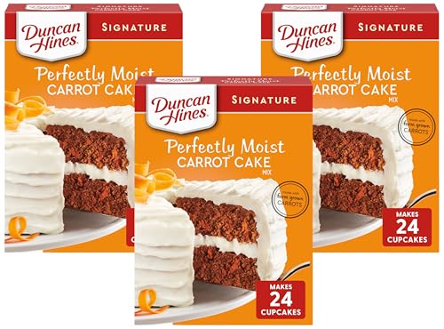 Duncan Hines Signature Perfectly Moist Carrot Cake Mix (Pack of 3)