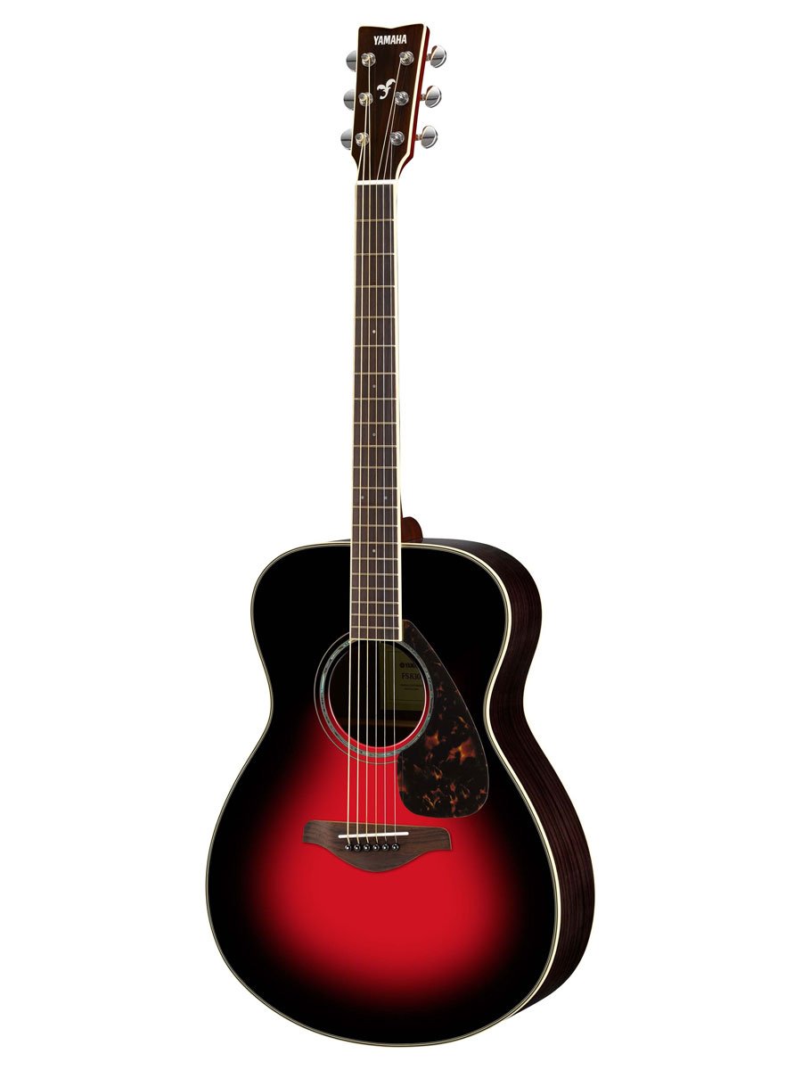 YamahaFS830 Small Body Solid Top Acoustic Guitar, Dusk Sun Red