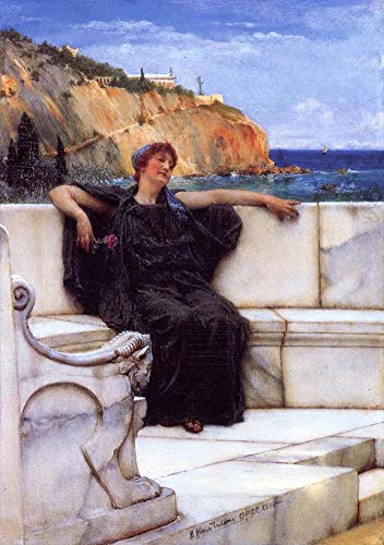 Peinture à l'huile au repos romantique Tadema faite main par des maîtres