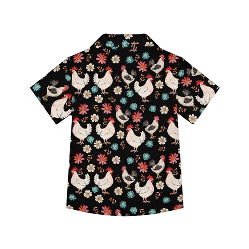 SYtrade Boys Girls Hawaiian Shirt Short Sleeve Button Down Summer Beach Tropical Shirts2