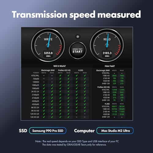 Estación de acoplamiento GRAUGEAR M2 SSD USB 4.0 miniatura 6