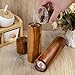 2 Pack Acacia Wooden Salt and Pepper Grinder Set 8 Inches Refillable Salt and Pepper Mills Adjustable Coarseness, Acacia Wood with Ceramic Core Peppercorn Shaker Tableware Birthday Gifts