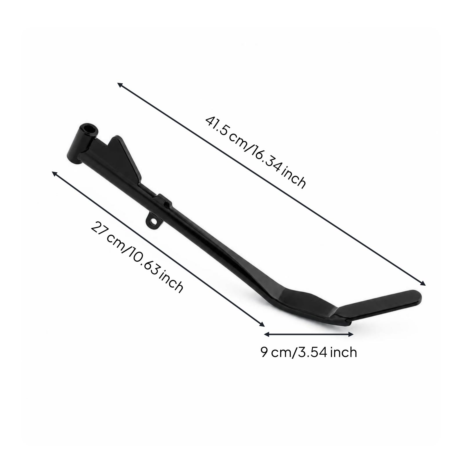 Soporte Lateral para Motocicleta Caballete Pata Béquille Base Estable Metal Reemplazo Compatible Sport Bike Adecuado para Estacionamiento Diario Taller