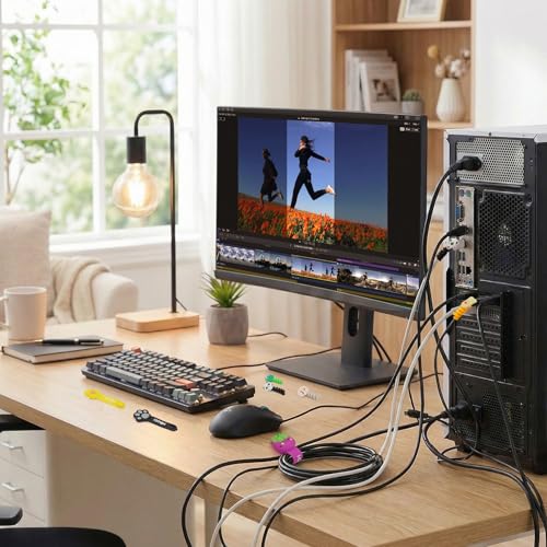 Protector de cable de carga USB con bridas de silicona para computadora y accesorios de viaje 7