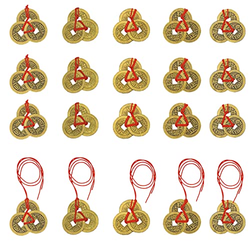 10 Pièce Chinoises Pièces de Monnaie, Pièces de Fortune Chinoises, Chinoises Feng Shui Pièces de Monnaie, pour Salon, Chambre, Bureau, Décoration de...