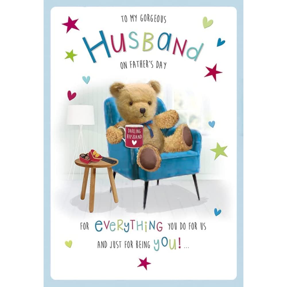 Character Father's Day Card Husband - 9 x 6 inches - Regal Publishing (C88409)