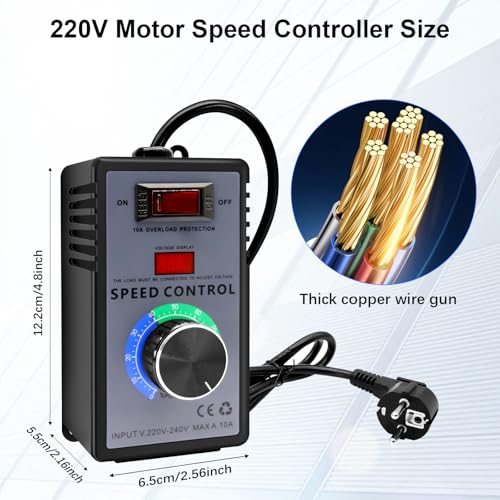 Regulador de velocidad para amoladora angular y sierra en proyectos de carpintería 220V 2