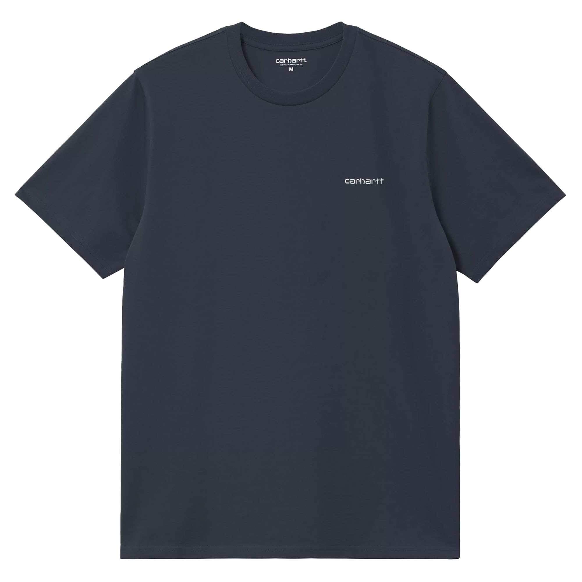 Carhartt Wip Men's Deep Night/White Script Embroidery T-Shirt