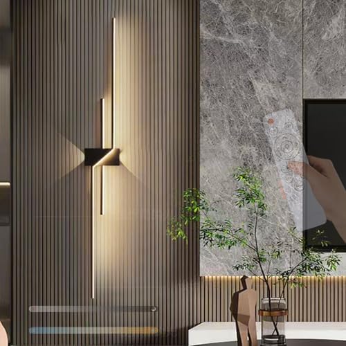 Lámpara de pared larga para salones y dormitorios con temperatura regulable
