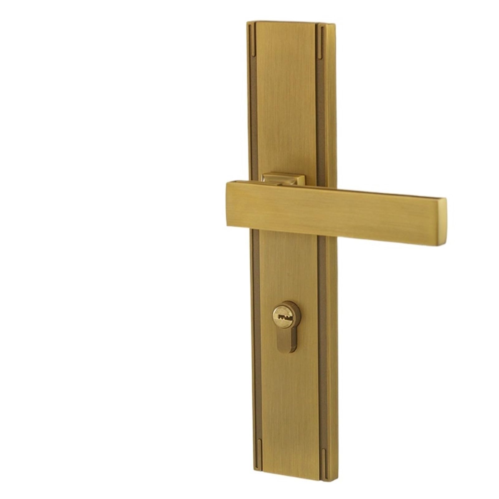 Aepqbgqj One Color Copper Lever Handle Lock Chinese Style Silent Indoor Bedroom Wood Door