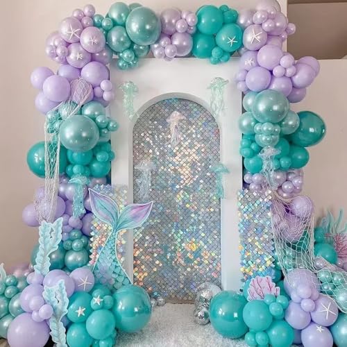 Image of Voircoloria 90pack Teal Balloons Different Size 18 /12 /10 /5 Inch Teal Balloon Garland Arch Kit for Graduation, Wedding, Birthday, Baby Shower, Anniversary Party Decorations