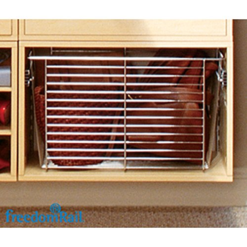 Organized Living freedomRail 13-inch Basket for OBox - Chrome
