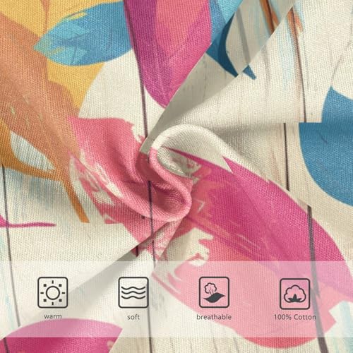 Autumn Leaf on Old White Wooden Toddler Boy Soft Kids Underwear Breathable Children Panties3