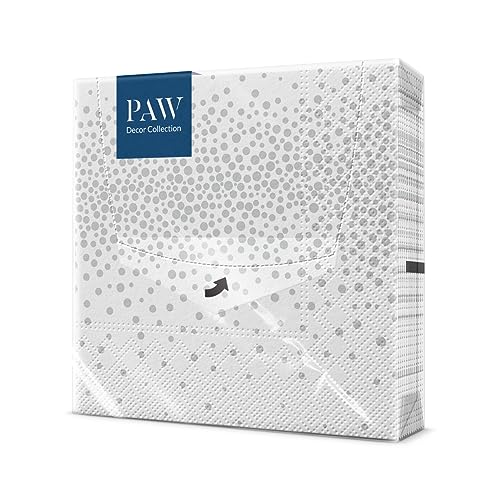 PAW - Servietten 3-lagig (33 x 33 cm) I 20 Stück I Perfekt für...