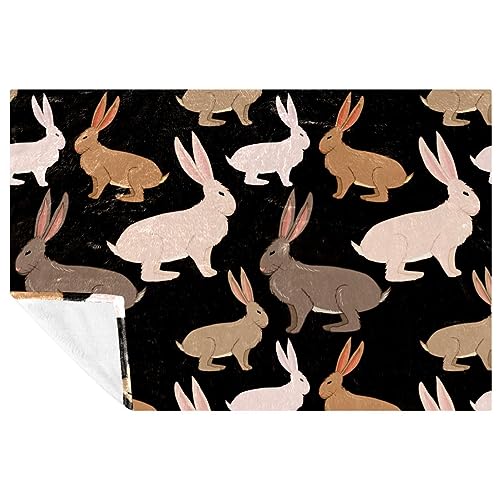 Plaid lapin pour canapé poussiéreux protection lit confortable