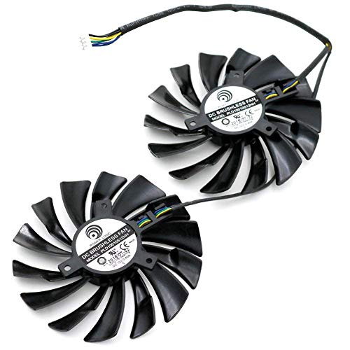 iHaospace PLD10010S12HH DC 12V Ventilateur de carte graphique pour MSI GTX 960 GTX 950 R9 380 R9 390/390X Gaming GPU Ventilateur de refroidissement