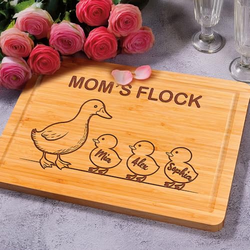 Tabla de cortar rectangular personalizada para mamá y abuela miniatura 6