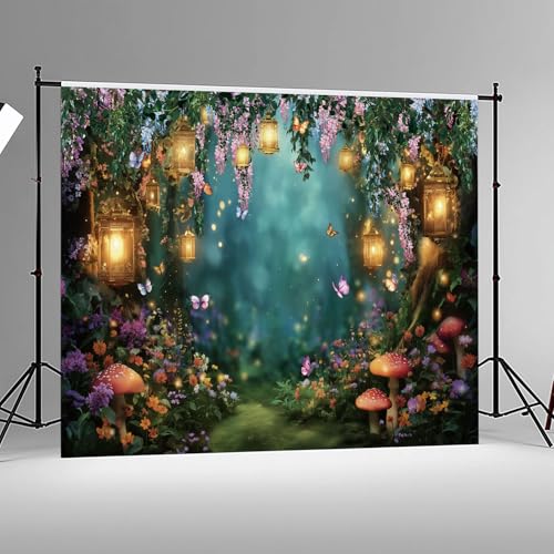Fondo de Bosque Encantado 5x3 ft para Fotografía miniatura 4