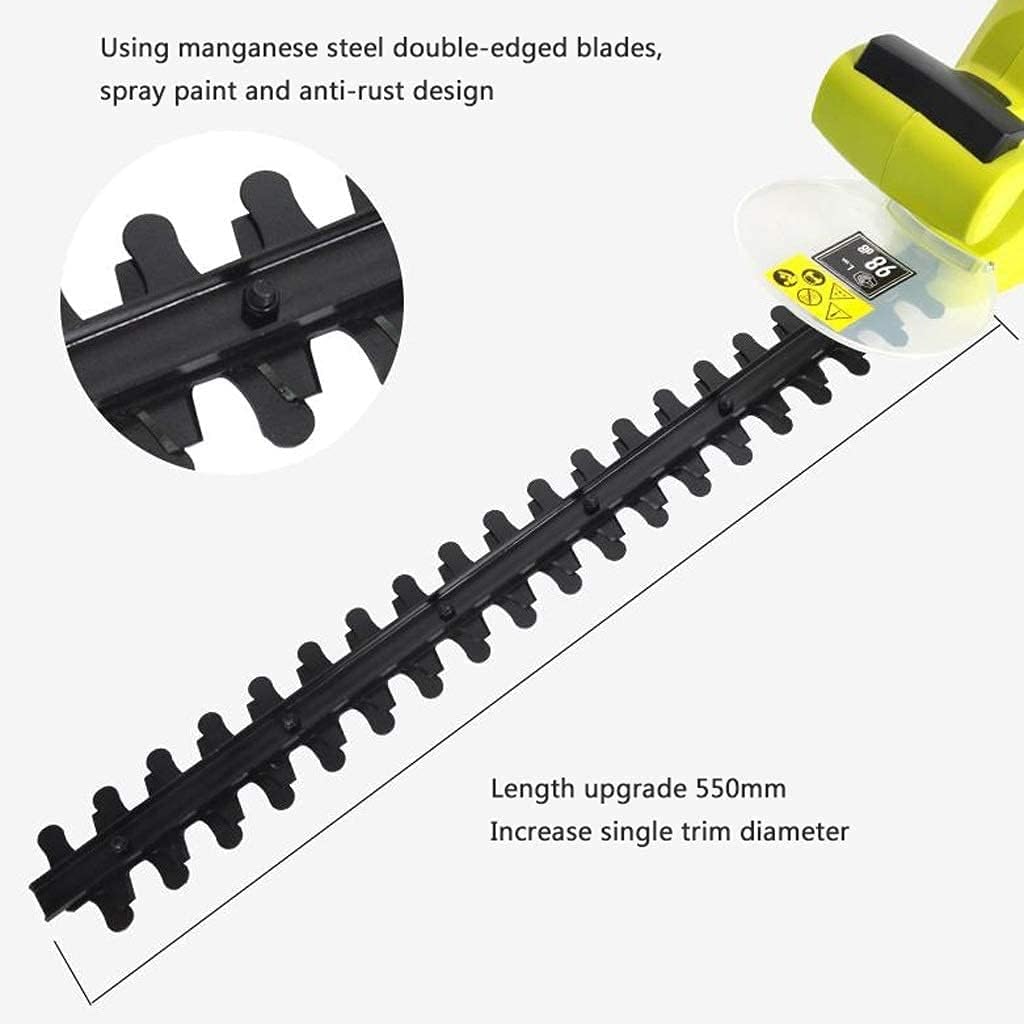 ヘッジトリマーヘッジカッターヘッジトリマー、電動ヘッジトリマー、600W、ブレード長550mm、カッティングギャップ20mm、コード
