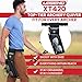 Legend XT420 Arrow Quiver - Quiver Arrow Holder, Archery Quiver with 3 Arrow Tube, Durable Nylon Hip Quivers with Multiple Pockets for Archery Accessories, Score Card & Tools - Right Handed, Black