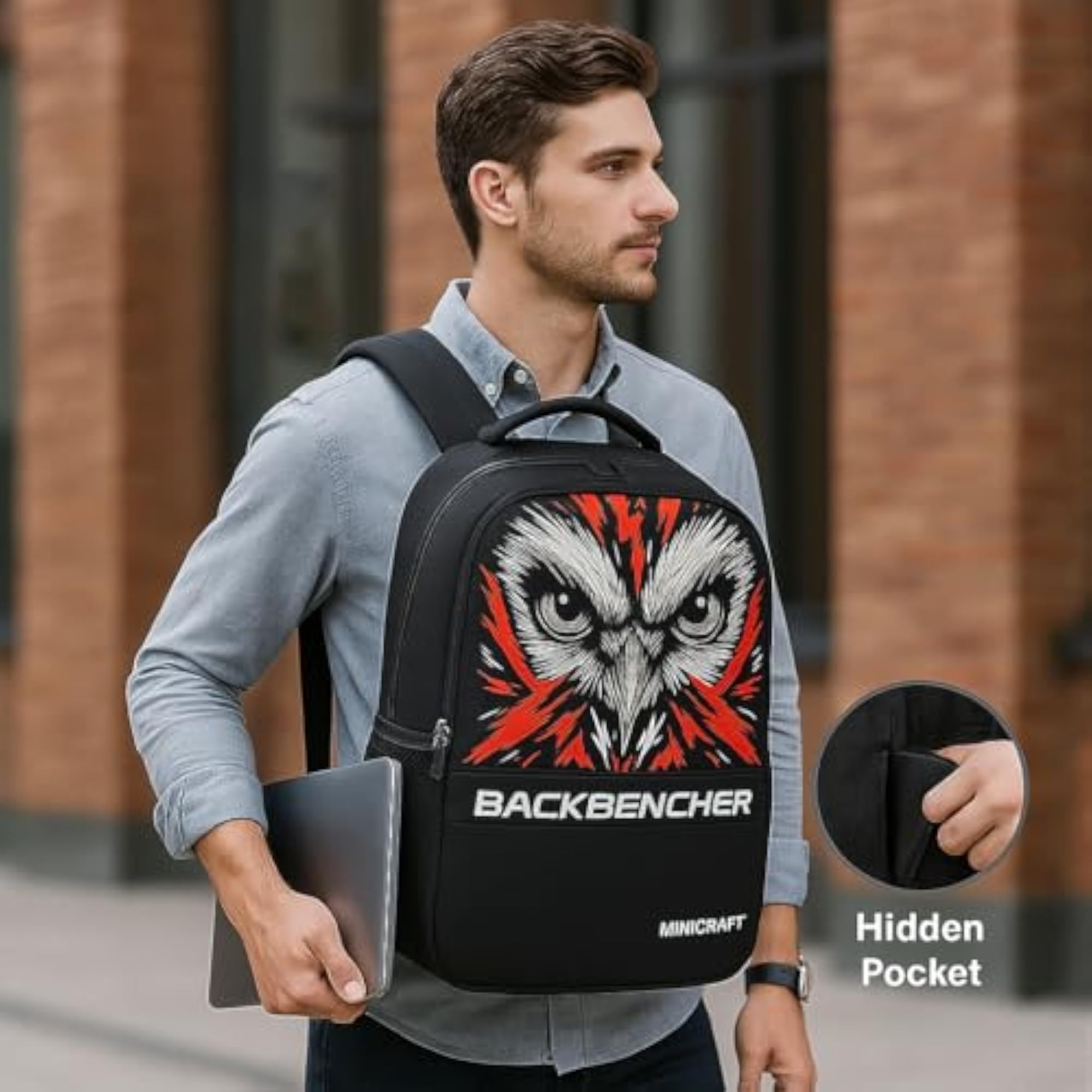 Black Devil Backpack by Backbencher, Trendy Casual Style