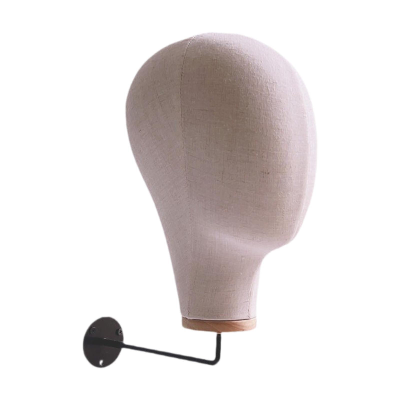 PUXZYAX Wig Display Head Display Wig Head Wall Mounted Simple Yet Effective Accessory Storage For Everyday Needs Innovative Mannequin Wall Rack , beige white , 54cm