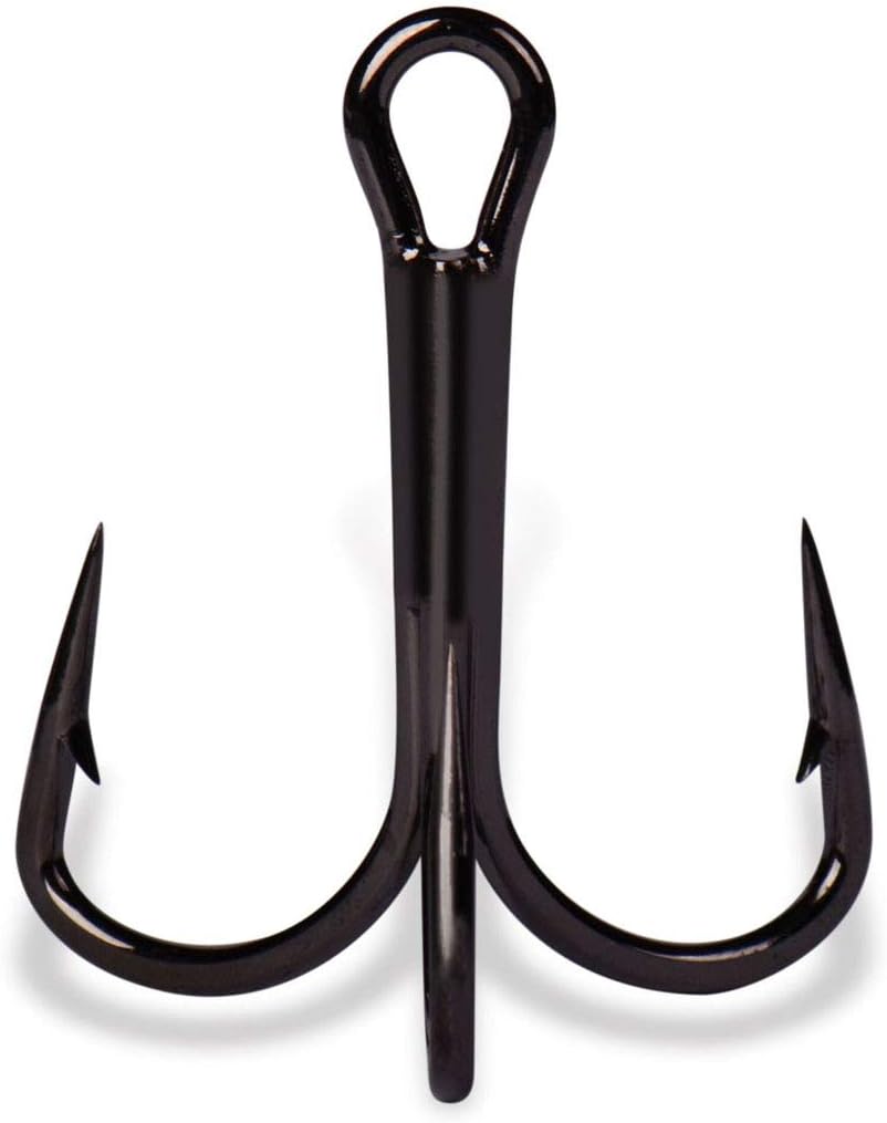 Mustad KVD Elite Round Bend Treble, Forged - Black Nickel 4