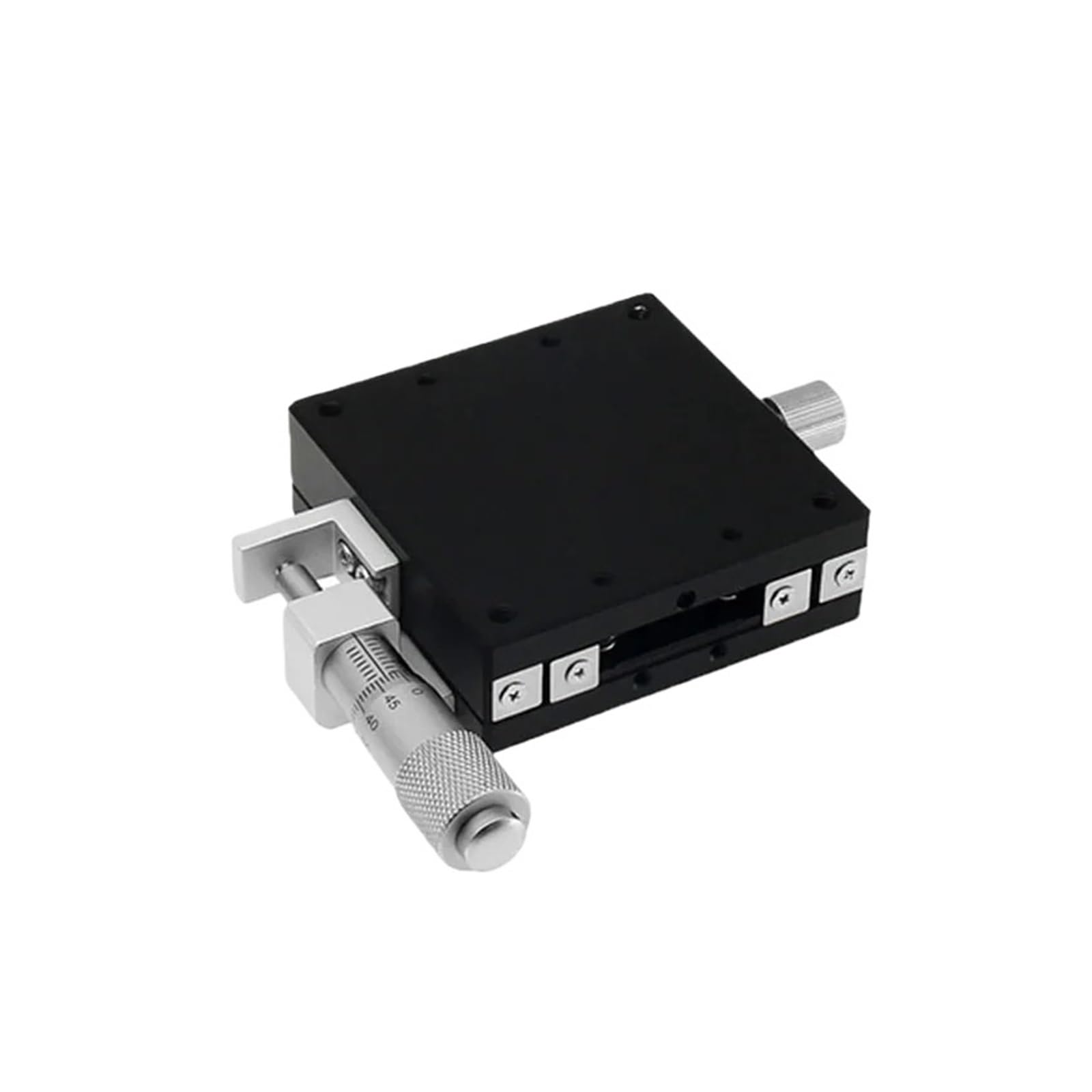 IGNVXMGKP Micrometer Table Manual Sliding Table X/XY/XYZ Axis Knob Trimming Precision Optical Table Guide Rail Displacement Platform(X-axis Left,60x60mm Table)