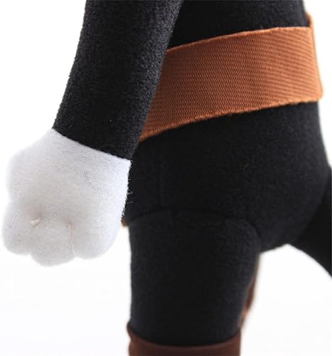 Miniatura 6 de SecretCastle Juguetes de peluche de gato negro con patas suaves de 14 pulgadas para familiares y amigos (negro)