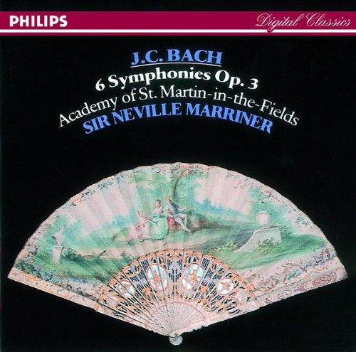 J.C. Bach: 6 Symphonies Op 3; [Audio CD] Academy of st. Martin in Pe Fields; Marriner, Sir