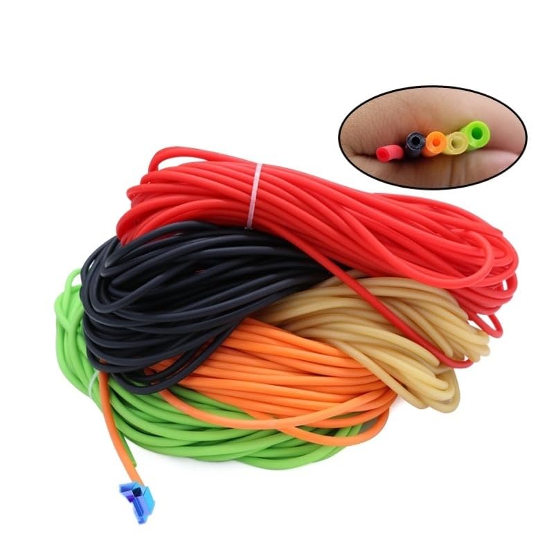 flexiable rubber Black 1.6mm 2mm 3mm 4mm 5mm 6mm 7mm 9mm 10mm 12mm 17mm High Resilient Elastic Tube Nature Latex Rubber Hoses drain elastic (Size : 2Meters, Color : 2x4mm)