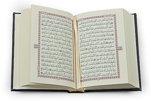 Image of İhvan Online Medina Calligraphy Quran Set with Islamic Finger Counter, Portable Digital Prayer Tasbeeh, Pearl Zikirmatic Beads, 3 Pieces Gift for Ramadan & Eid & Mawlid (Black)
