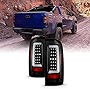 AKKON - For 2015-2019 Chevy Colorado/GMC Canyon Full LED Daytime Running Lamp Bar Tail Lights Black Housing Clear Lens Full Set