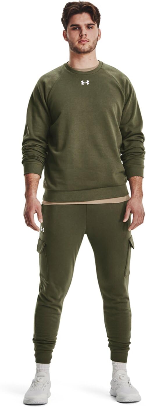 Under Armour Rival Fleece Crew Felpa In Pile, Uomo