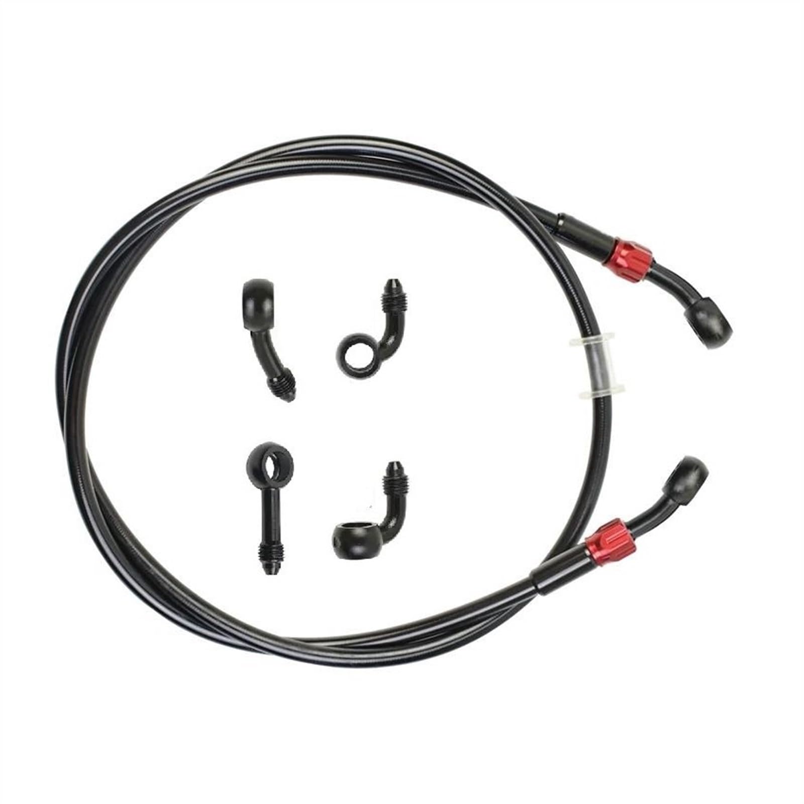 Ksxzw One Color Motorbike Part Diameter Is 10Mm Motorcycle Brake Hose Hydraulic Stainless Steel Braided Line Fluid Oil Tube 400Mm-2400Mm(1400Mm)