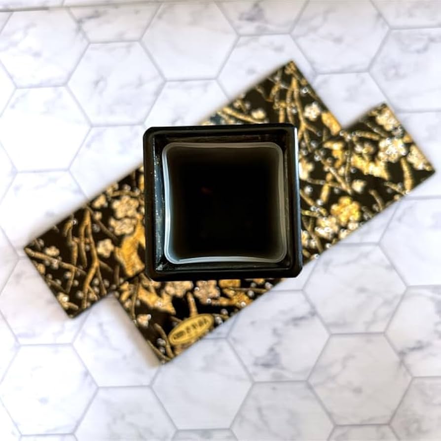 Amazon.co.jp: Kanoぎやまん ガラス工芸品 金銀 梅 花瓶 花台付