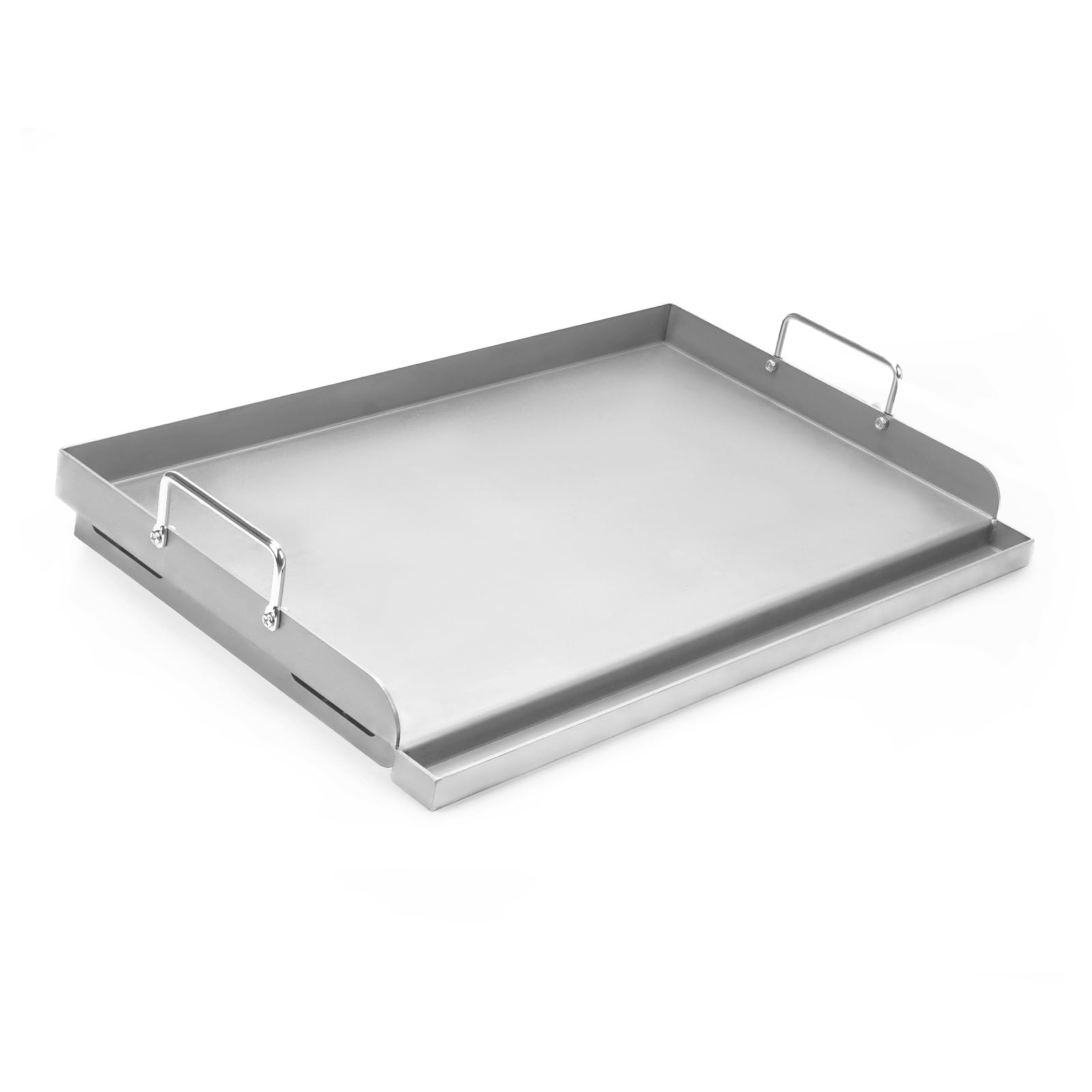 Universal Grillplatte 63,5 x 40,6cm, BBQ Plancha Grillplatte Griddle für Holzkohlegrill, Elektrogrill, Grillplatten für Holzkohle Grillwagen, Gasgrill, Burger und mehr, Große Rechteckige Grillplatte