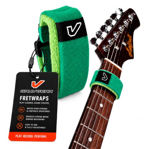Image of Gruv Gear FretWraps HD 'Leaf' String Muter 1-Pack, Extra Large, Green