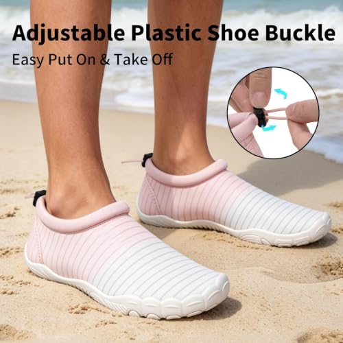 Image of Mishansha Womens Barefoot Water Shoes Wide Toe Box Swim Shoes Quick Dry Non Slip