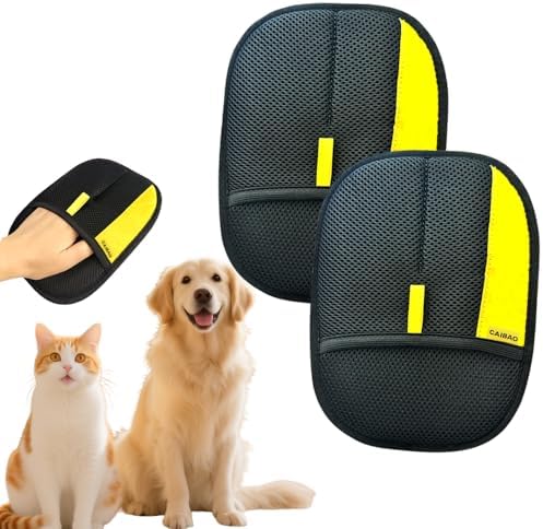 Electrostatic Pet Hair Removal Gloves: Quick Wiping - Reusable & ...