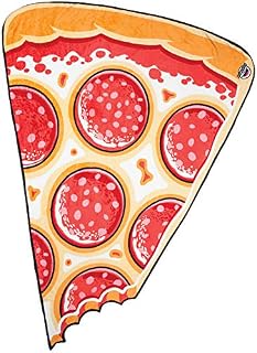 BigMouth Inc. Super Soft Large Novelty Pizza Fuzzy Blanket Ideal Throw for Sofas and Beds for Adults and Kids, 5 Feet Long