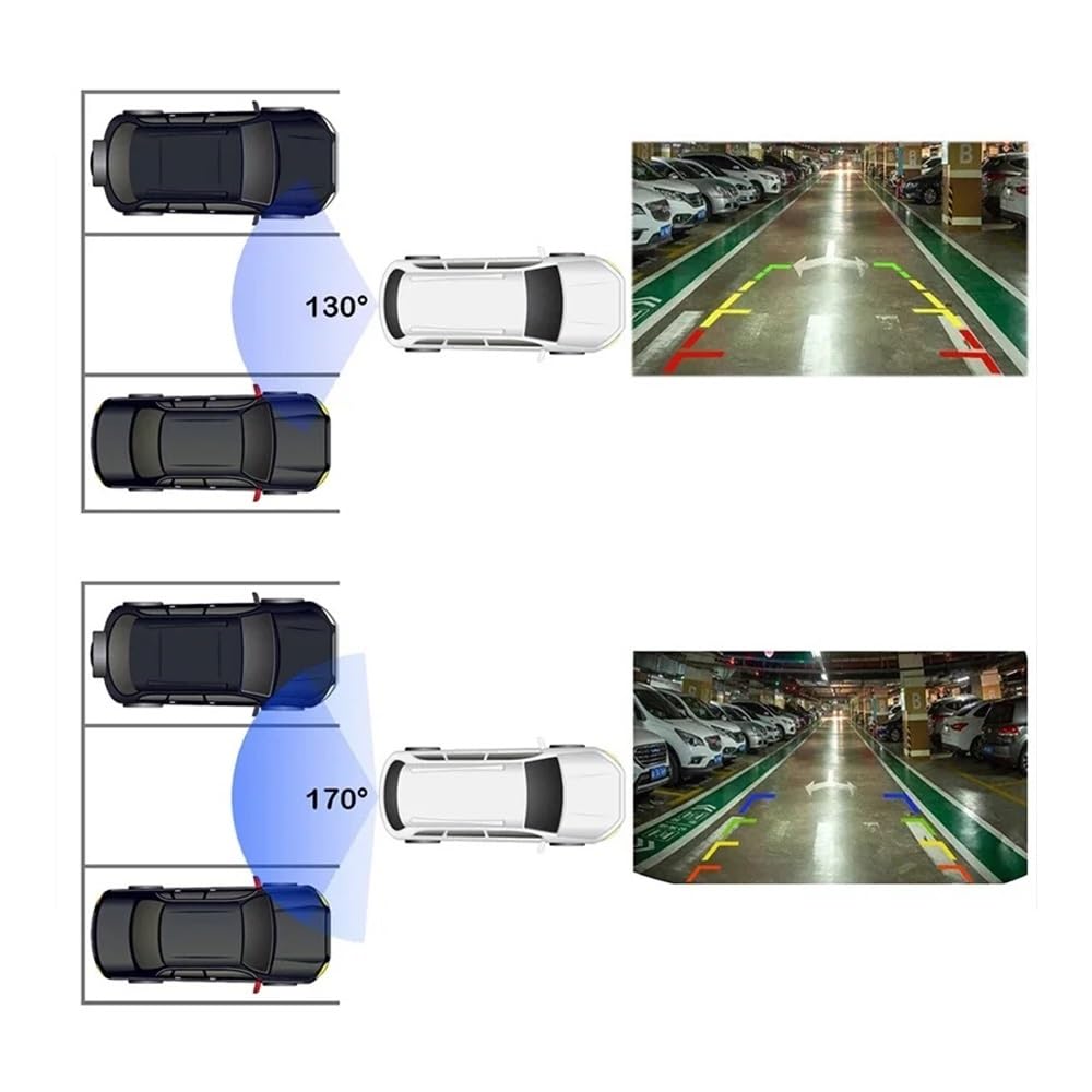 Caméra Recul Voiture Caméra de recul pour véhicule 170 1280x720P HD AHD pour Twingo 2 3 pour Euro pour Clio 4 III IV pour Kangoo II pour Express Voiture Caméra Recul